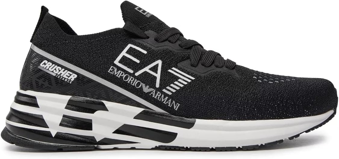 Emporio Armani EA7 Men Crusher Distance Sneakers Black - White 8 US