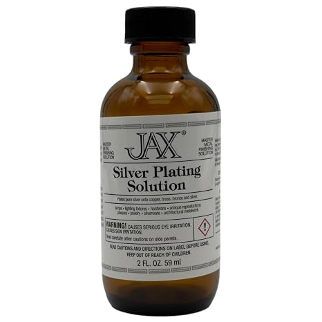 JAX Silver Plating Solution - Metal Finishing Solution - Antique Finish Without Heat or Electricity - 2 Ounce