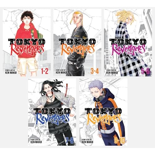 Tokyo Revengers Series 5-Book Collection Set I Omnibus Vol. 1-2 to Vol. 9-10 - Action-Packed Time-Travel Gang Manga Paperback – May 14, 2025
