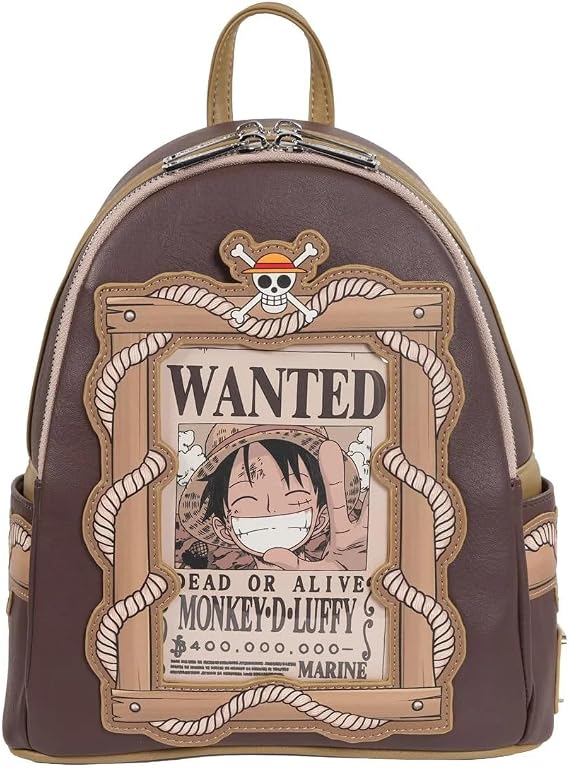 Loungefly One Piece Monkey D. Luffy Wanted Dead or Alive Mini Backpack