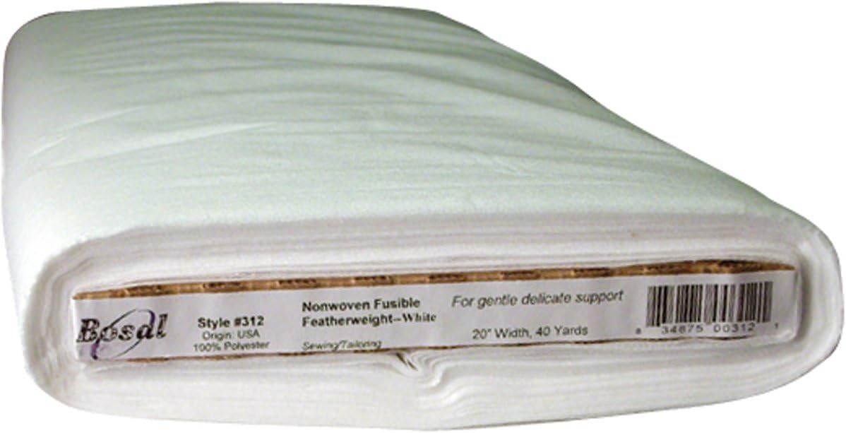 Bosal Featherweight interfacing, 20 X40, White