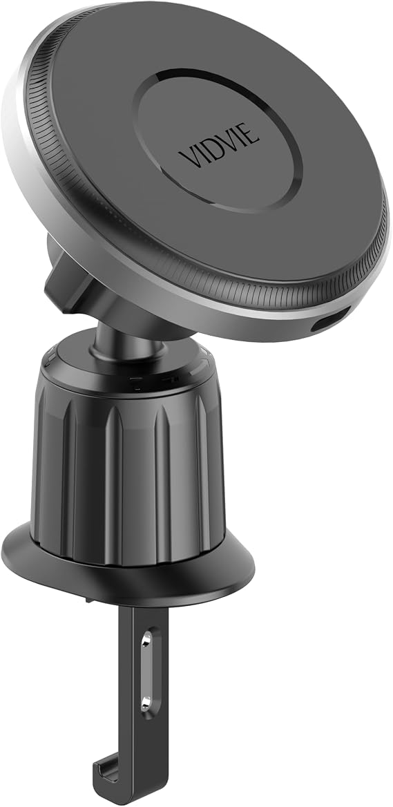 HC1523 Compatible Wireless Charging Air Vent Car Phone Mount in Black. Designed for iPhones Including iPhone 12, 13, 14, and 15