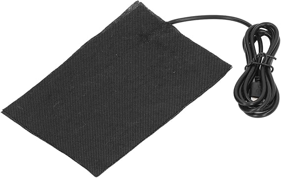 Portable Heating Pad, USB Small Heating Pad 10x15cm 60℃ Temperature with Adjustable Heat and Foldable Design for Home and Office Use