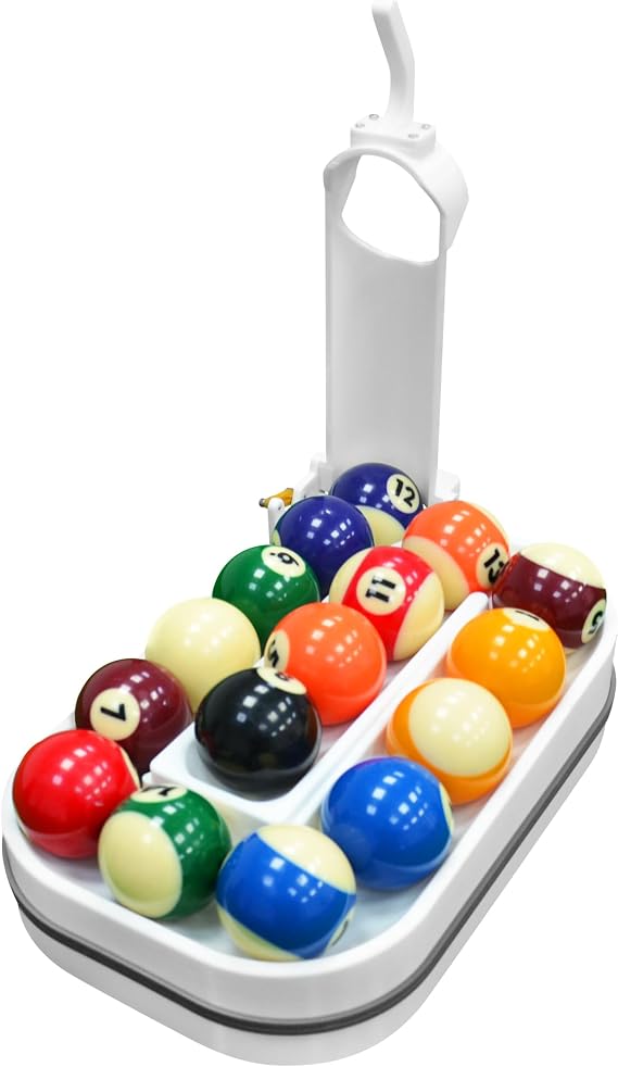 Precision Pool Ball Rack: 3D Printed Billiards Training Tool for Consistent Practice, Creates Perfect Triangle in Seconds, Portable & Includes Maintenance Kit (Screwdriver/Rubber Bands)
