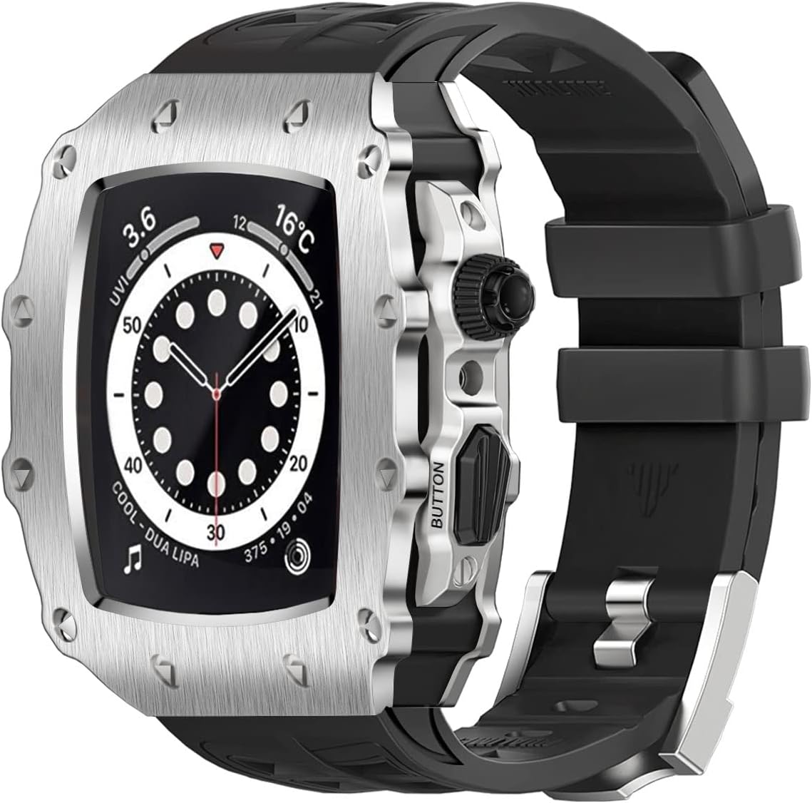 AHNHSKY Apple Watch Case 45mm | 44mm Band Cover Shockproof Anti-Scratch Sport Band Apple Watch Band iWatch Series 987SE2SE654 44 45mm Durable Shockproof Drop Proof Anti-Scratch 45mm44mm,