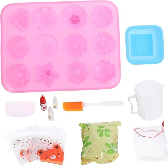 ULTECHNOVO DIY Soap Making Kit with Soap Making Tools Materials for Beginners and Boys and Girls for Home Crafting with Color Accessories Style