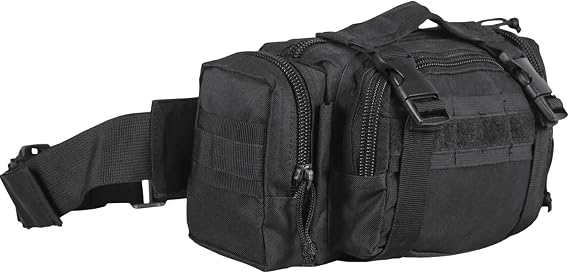 FOX OUTDOOR PRODUCTS Modular Deployment Bag | Tactical Waist Pack, Go-Bag & Pack Attachment with Organizer Pockets & Webbing