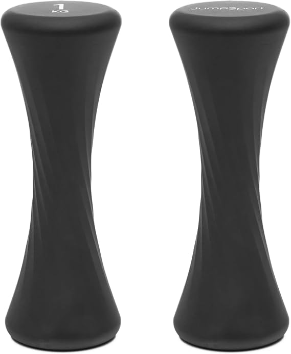 JumpSport Bells | Hand Weights, 2.2 lb (1 kg) Pair