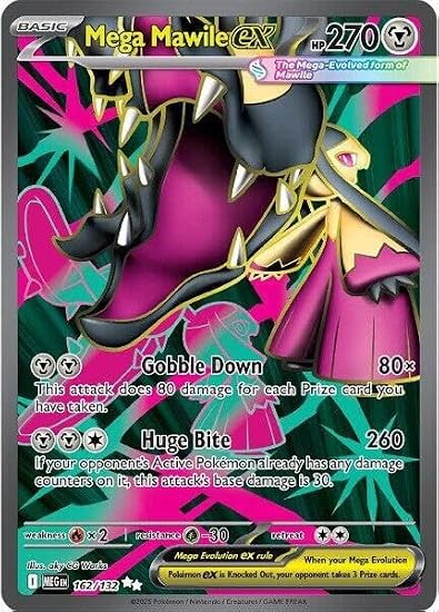 Pokemon - Mega Mawile ex - 162/132 - ME01: Mega Evolution (MEG) - Ultra Rare - Full Art - Single Card