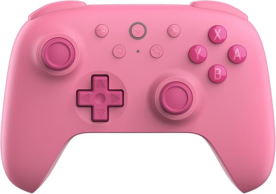 8Bitdo Ultimate 2C Bluetooth Controller for Switch &amp; Switch 2, Wireless Controller with 6-Axis Motion Control, Rumble Vibration, Refined D-Pad and Bumpers, and Hall Effect Joysticks (Pink) | Hall Effect Joysticks, 6-Axis Motion Control, Rumble Vibration, Refined D-Pad and Bumpers, Extra R4/L4 Bumpers