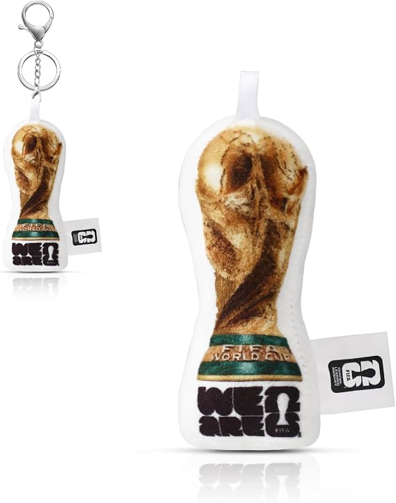 Mesuca 公式 Fifa ワールドカップ 2026 キーチェーンエディション トロフィー プラッシュ キーリング スポーツ サッカー 吊り下げ 車 バックパック