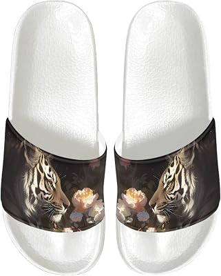 Cushioned Slide Sandals for Women Ultra Comfort Slippers Soft Summer Beach Shoes with Low Arch Support White Sole