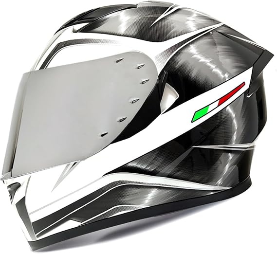Full Face Motorcycle Helmet Full Coverage Modular Helmet Crash Helmet DOT/ECE Approved High-Definition Sun Protectiondouble Sun Visor Adult Men Women Suitable Mopeds Cruisers 7,M(57-58CM)