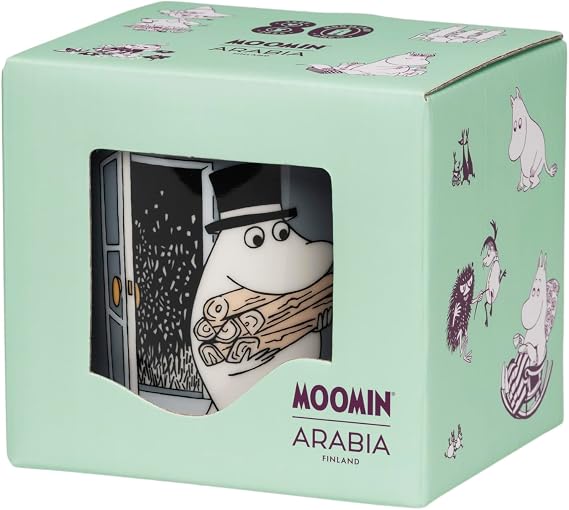 Arabia Moomin Mug 10oz Moominpappa Grey, 80th Anniversary