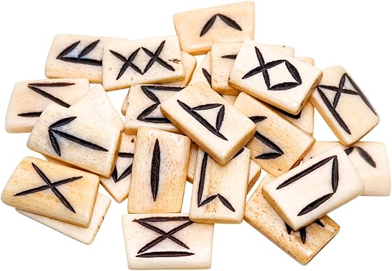 Azure Green RRBON Bone Rune Set