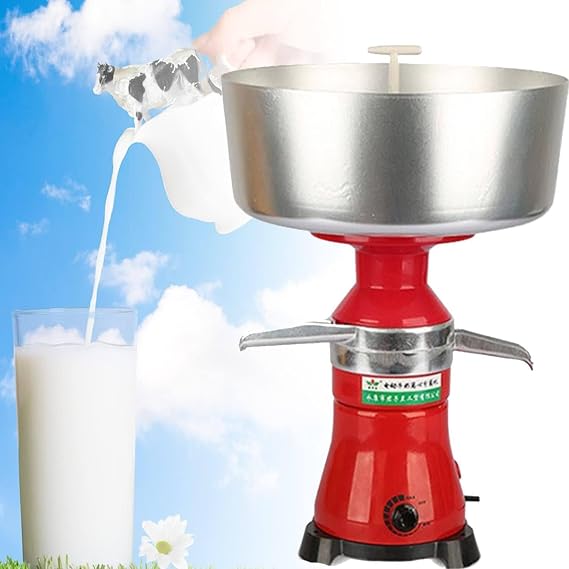 Electric Milk Centrifuge Milk Separator, Milk Cream Centrifugal Separator Cream Centrifuge For Fresh Milk, Cream Centrifuge For Milk, Electric Cream Separator, 80L/H Cream Separator With 12-L Bowl