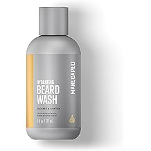 MANSCAPED Hydrating Beard Wash Mens Daily Facial Hair Cleanser with Ceramides, Avocado Oil & Exfoliants, Helps Defend Against Itch & Flakes, Gentle Exfoliating Wash for All Skin Types, 6 fl. oz.