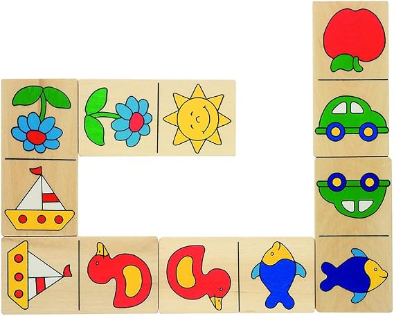 Goki Domino Dominiques in Wooden Box Game