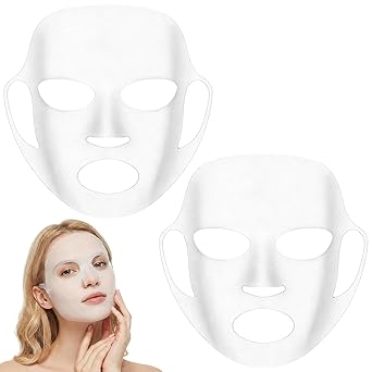 Silicone Face Mask Cover 2 Pack, Reusable Anti-Evaporation Sheet Mask Holder with 3D Design, Moisturizing Facial Beauty Tool for Enhanced Absorption and Skin Comfort, Clear Silicone Mask Wraps