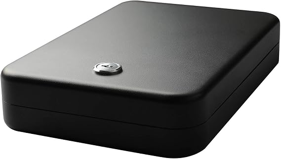 Fortress Portable Safe with Key Lock, Black (11K10)