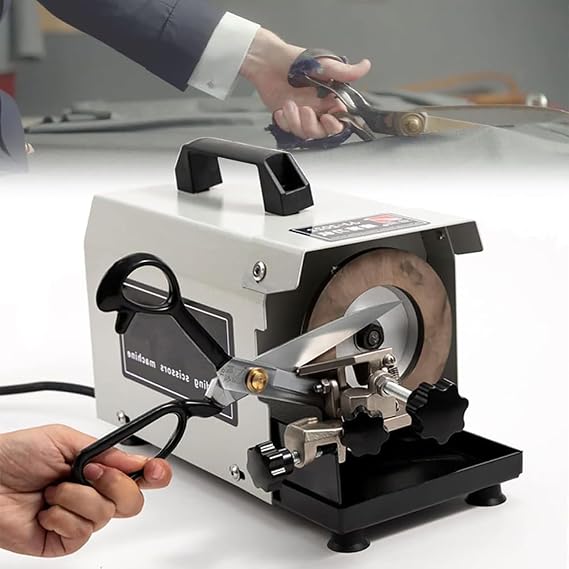 Electric Scissors Sharpener, 2800RPM Professional Industrial Knife Sharpene, Width 50mm Grinding Scissors Machine for Tailor, Kitchen, Clothing Scissors