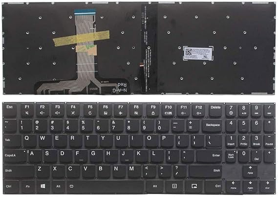 US Keyboard Compatible for Lenovo Legion Y540-15IRH Y540-17IRH Y545-PG0 Backlight (White Word)