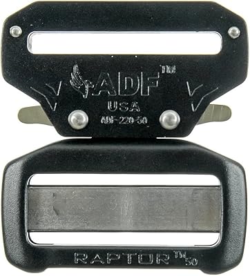 Raptor Aluminum Belt Buckle Black 2.00 STANDARD BUCKLE BLACK