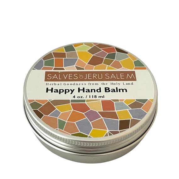 Happy Hand Balm 4 oz. | Best Balm for Cracked, Chapped & Dry Hands | Fast-Absorbing, Non-Greasy, Organic Formula