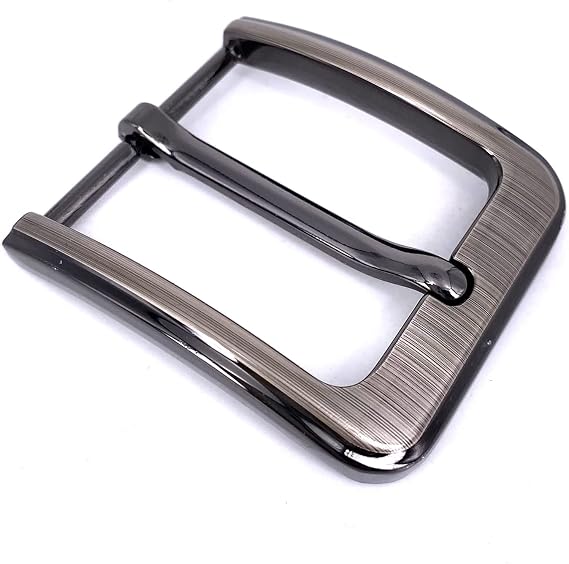 LAXPICOL 1.5"(40mm) Solid Sturdy Single Prong Square Belt Buckle For Men
