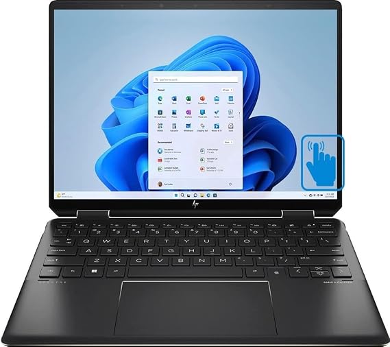 HP Spectre x360 2-in-1 Laptop - 13.5" 3000x2000 Touch Intel Iris Xe Graphics - Intel i7-1355U 10 Cores - 16GB LPDDR4 2TB NVMe SSD - Backlit Keyboard Fingerprint Thunderbolt 4 Wi-Fi 6E - Win10
