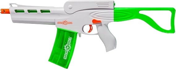 SplatRBall SRB800 Pyro Blaster Kit - 210 FPS - Orange/White | Glow-In-The-Dark Design - Full Auto Action - 20500 Total Rounds Included