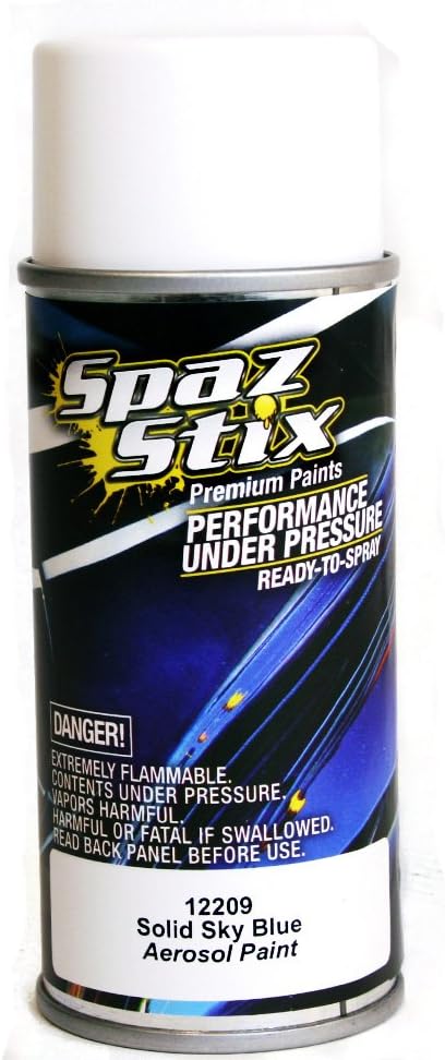 Spaz Stix Solid Aerosol Paint, Sky Blue, 3.5-Ounce