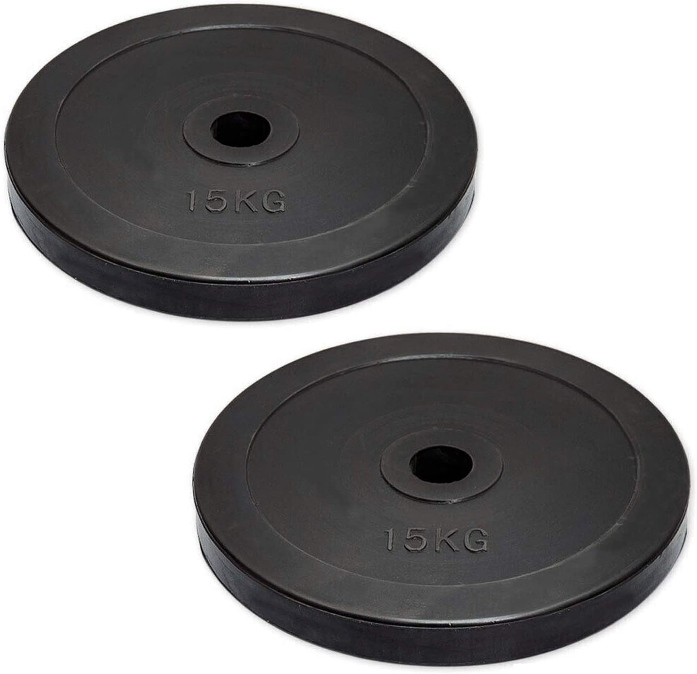 MAXSTRENGTH 2" Olympic Bumper Rubber Weight Plates Gym Body Building Disc 15kg 5cm