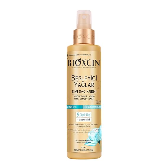 BIOXCIN Nourishing Oils Liquid Conditioner Sulfate-Free, for Dry and Damaged Hair, Anti-Hair Loss Formula 200 ML