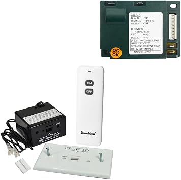 Durablow TR1001 Gas Fireplace On/Off Remote Bundle with IPI Control Module