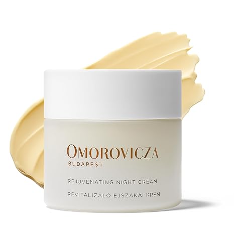 Omorovicza Rejuvenating Night Cream (1.7 oz), Restorative Night Moisturizer for Face, with Hazelnut Peptide and Plum Almond Oil, Overnight Face Mask to Plump, Nourish & Smooth Fine Lines