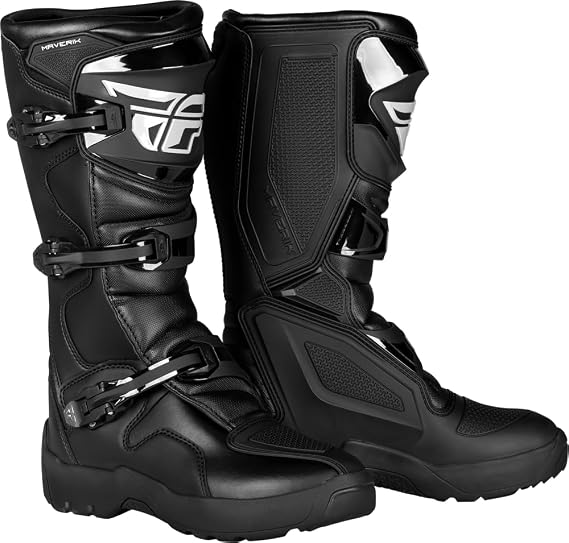 Fly Racing Maverik LT Enduro riding boots (Black/Black LT, 7)