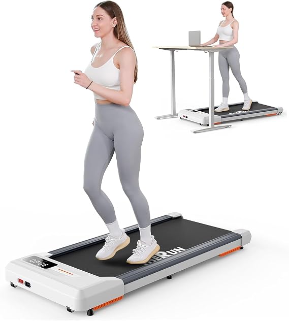 THERUN Walking Pad Under Desk, Portable Walking Pad Treadmill for Home