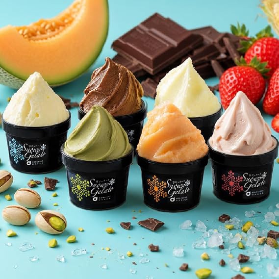 Maruichi Okada Shoten Hokkaido Ice Snow Gelato 6 Varieties Ice Cream Assortment Gift 6 Varieties 6 Pieces Set