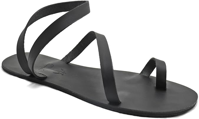 Minimalist Leather Barefoot Men Sandals, Sexy Gay Sandals, Greek Leather Sandals - BALI