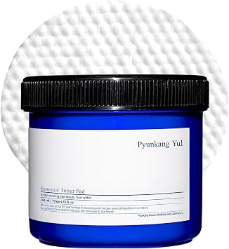 PYUNKANG YUL Essence Toner Pad with Astragalus Root, Houttuynia Cordata, Willow Bark, Centella Asiatica, Ceramide, Nourish Moisturizes, Removes Dead Skin Cells, Korean Face Skin Care 70ea, 4.73fl.oz.
