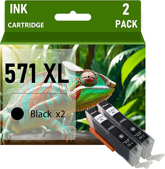 PGI-570XL CLI-571XL Ink Cartridges Compatible for Canon PGI 570 CLI 571 XL | High Yield Replacement Fit for Canon Pixma MG5750 MG5751 MG5752 MG5753 MG6850 MG6851 MG6852 TS5050 TS5051 TS5053 Printers