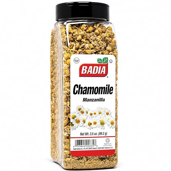 Badia Chamomile, 3.5 oz Premium Dried Chamomile Flowers for Herbal Tea