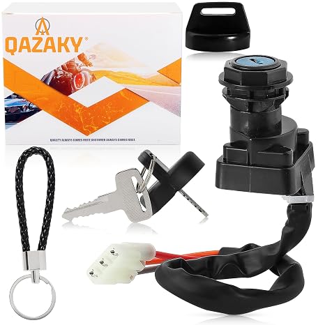 Ignition Key Switch Compatible with Suzuki Ozark 250 LTF250 Quadsport Z250 Z400 LTZ250 LTZ400 LTZ400Z Quadrunner 500 LTF500F Quadmaster 500 LTA500F Arctic Cat 250 300 375 400 500 DVX DVX400 ATV