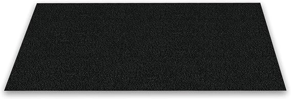 MSI Horse Stall Mat 42in. x 72in. Black Rubber Flooring Mat Tile Trim