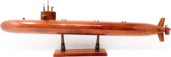 LA Class Submarine Wood Model