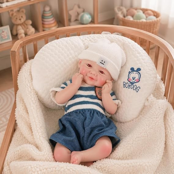 Silicone Reborn Baby Doll Girl 16Inch Full Platinum Silicone Body | Full silicone baby doll weighted 5.73lb, feels real. Hand-painted details, safe for ages 3+. Great gift for collectors.