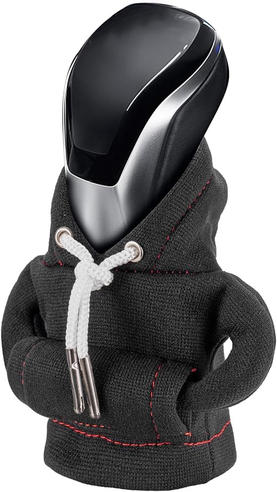 SLLAK Gear Shift Hoodie, Gear Shift Cover, Universal Car Shift Knob Hoodie, Mini Hoodie for Car Shifter, Automotive Interior Cute Gadgets, Car Accessories and Decorations