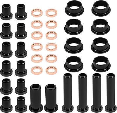 Rear Suspension A-Arm Bushing Kit for Polaris Sportsman 500 RSE Sportsman 400 4x4 700, Lower Control Bushings A-Arm Short & Long Bushings  Spacers Set 38Pcs