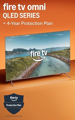 Amazon Fire TV 50 Omni QLED Series newest model with 4-Year Protection Plan